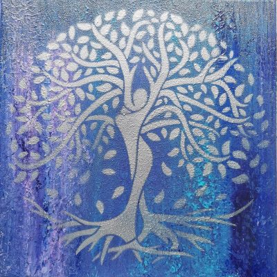 2024 Acrylique & techniques mixtes sur toile coton 30 x 30 cm À adopter
