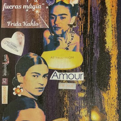 Série "Tribute to Frida" 2024 Techniques mixtes sur toile coton 32.5 x 21.5 cm À adopter