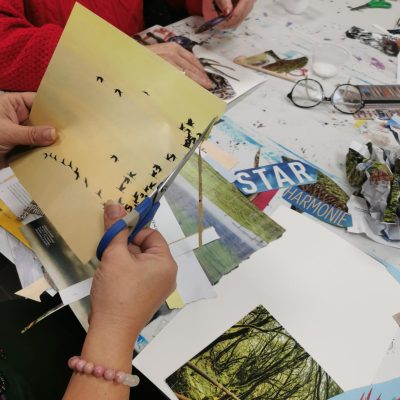 Ateliers collages médiathèque